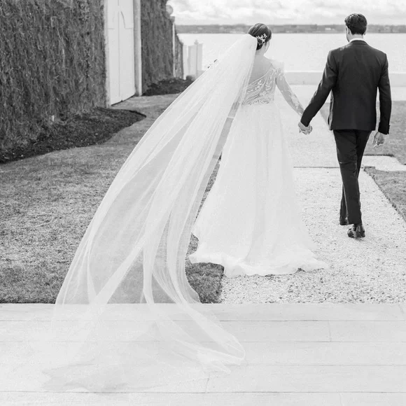 Pronovias Pearl Veil V-2117 ICONIC ivory color - Picture 5 of 5